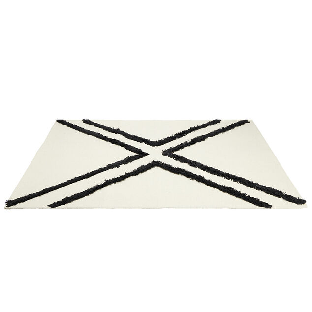 Tapis d'int&eacute;rieur polycoton motif azt&egrave;que tuft&eacute; 60x90cm (4 mod&egrave;les)
