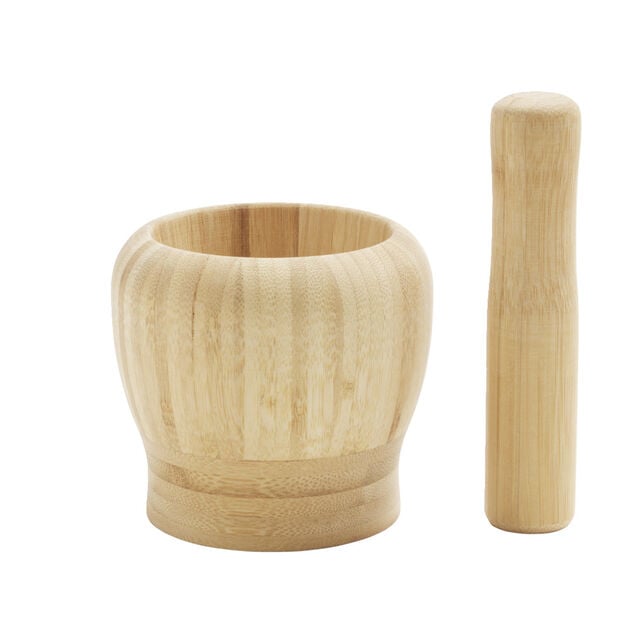 Mortier en bambou H14,5cm