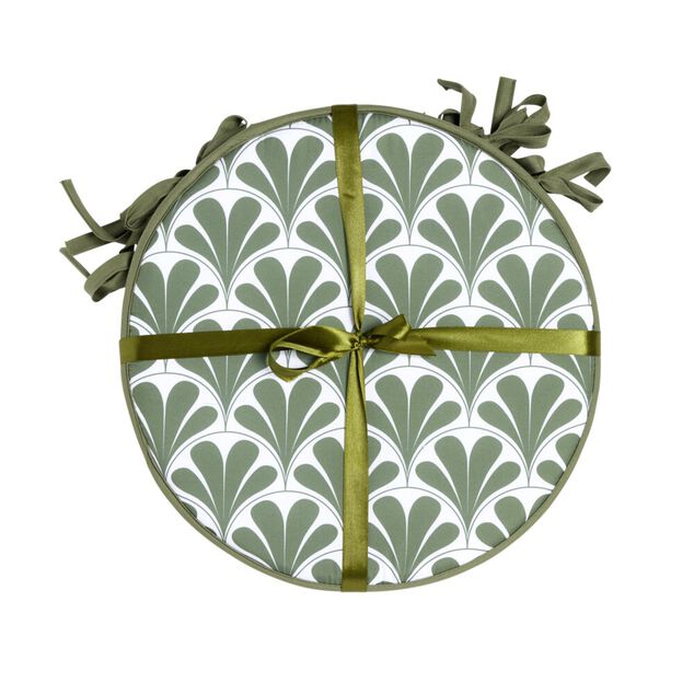 Galette de chaise ronde x4 avec motif Ø38cm (4 modèles)