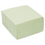 Serviette cocktail 25x25cm papier tex touch vert olive x40