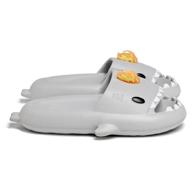 Chaussons requin flamme caoutchouc gris 36/37