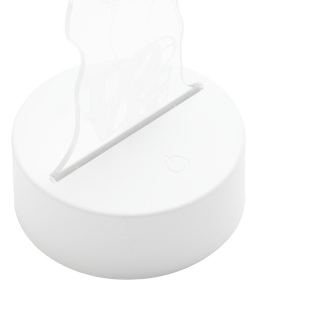 Lampe LED 3D filigrane ourson coeur 12x9,8xH21cm