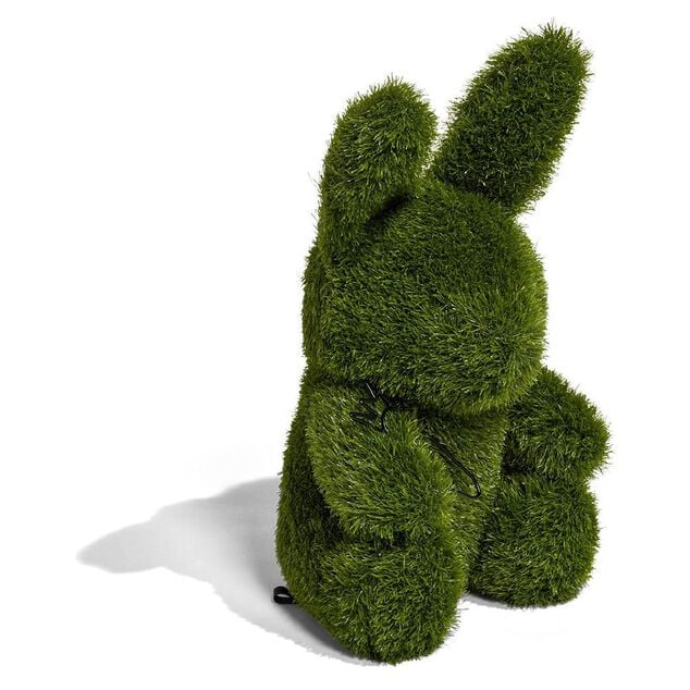 D&eacute;coration de jardin &agrave; poser gazon vert lapin 47x35xH54cm