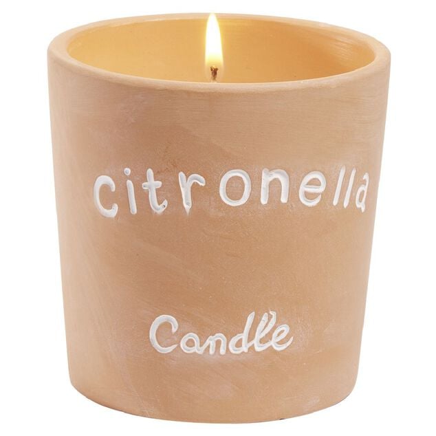 Bougie citronnelle pot terre cuite &Oslash;10xH10cm