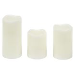 Bougie LED blanc chaud x3