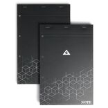 Lot de 2 bloc-notes perfor&eacute;s &agrave; grands carreaux A4 - 160 pages