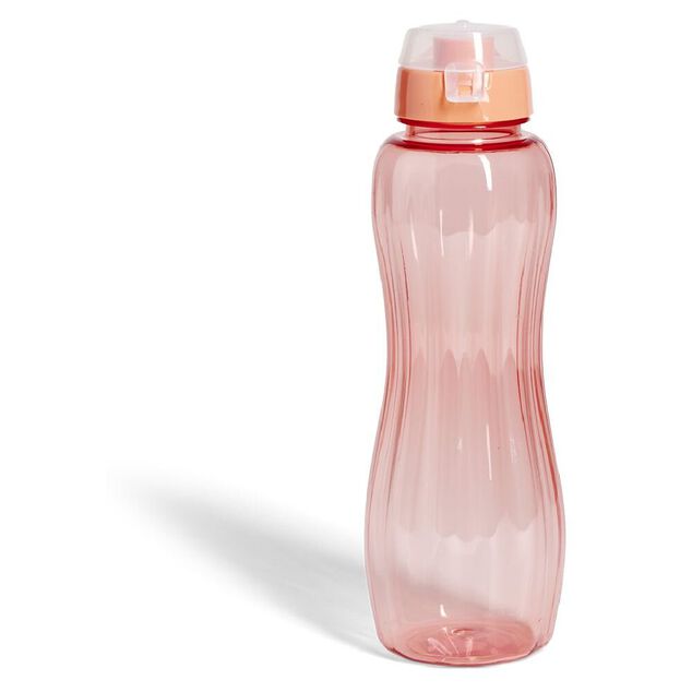 Gourde plastique rose ou vert &Oslash;8xH25cm