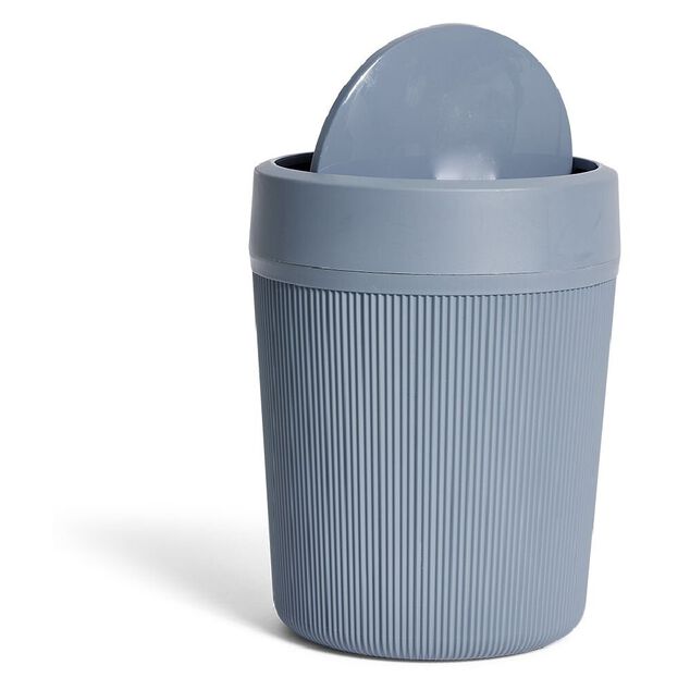 Poubelle de salle de bain grise ou beige &Oslash;18,5xH25cm