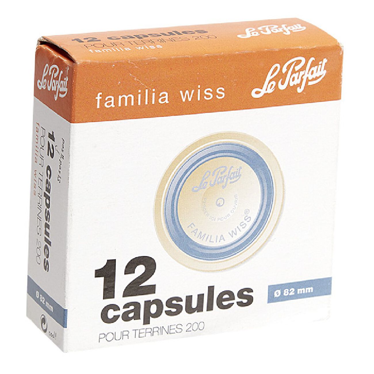 Capsule Le Parfait pour terrines diamètre 82mm par 12 GIFI