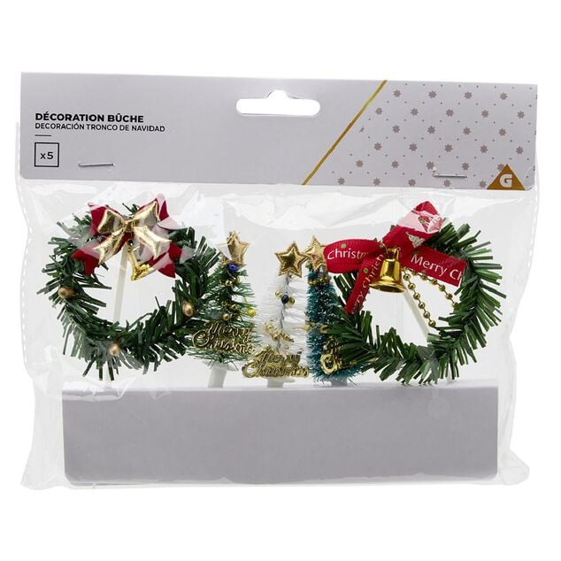 D&eacute;coration pour b&ucirc;che de No&euml;l x5