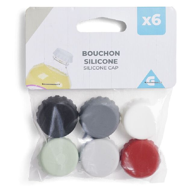 Bouchon de bouteille en silicone x6