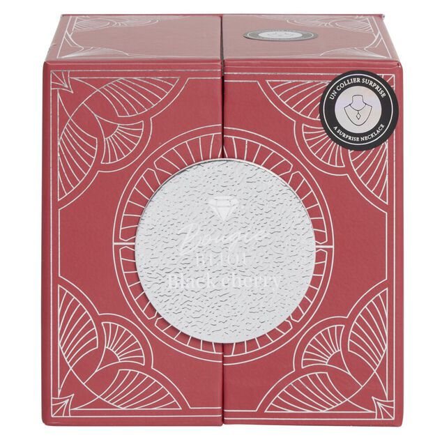 Bougie bijoux parfumée verre collier argenté Ø9xH7cm (6 modèles)