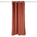 Rideau occultant &agrave; oeillets terracotta 135x240cm