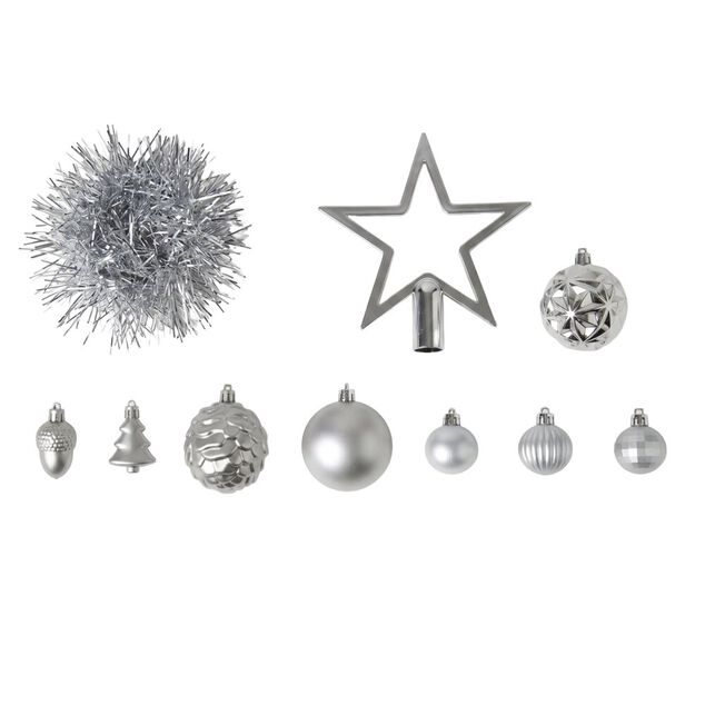 D&eacute;coration sapin de No&euml;l assorties x40 (2 mod&egrave;les)
