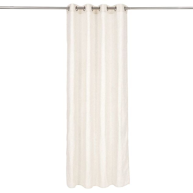 Rideau polyester 140x240cm effet lin beige