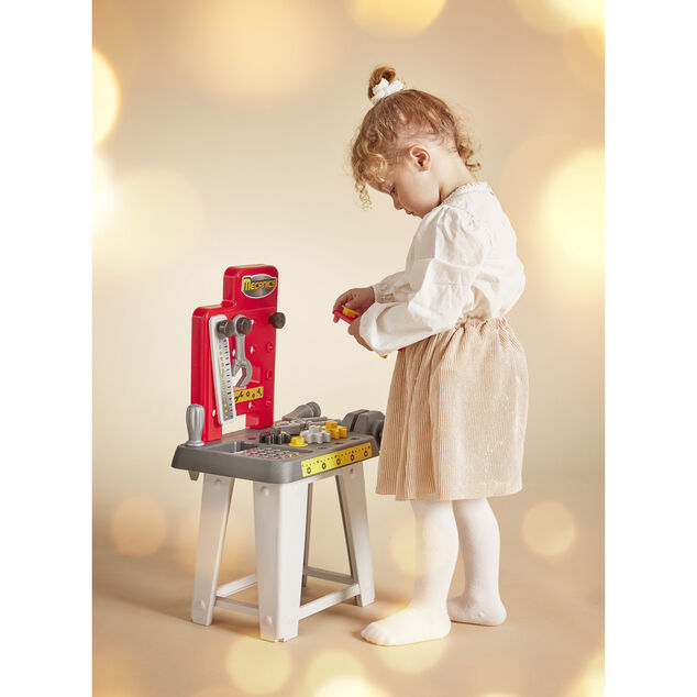 &Eacute;tabli bricolage enfant avec 19 accessoires