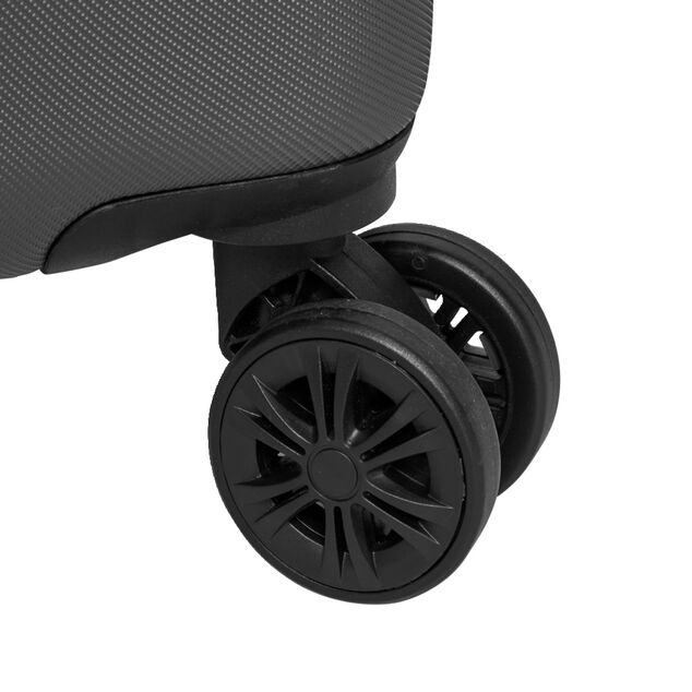 Valise cabine rigide noir 4 roues H50cm