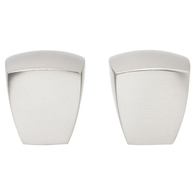 Embout tringle &agrave; rideau &Oslash;20mm cubique aluminium bross&eacute; x2