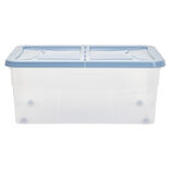 Box dessous de lit bleu 45L