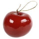 Pomme rouge &agrave; suspendre d&eacute;co No&euml;l