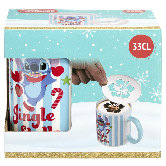 Mug Disney Stitch avec pochoir Barista 33cl