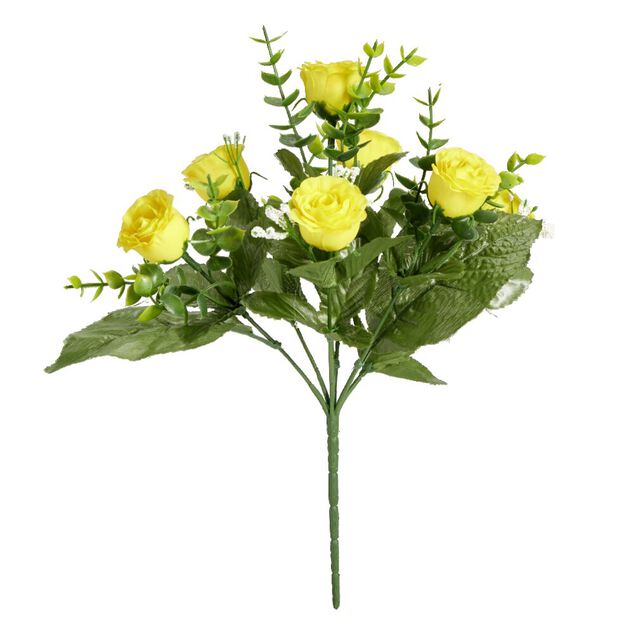 Bouquet de roses artificielles H30cm - 3 mod&egrave;les