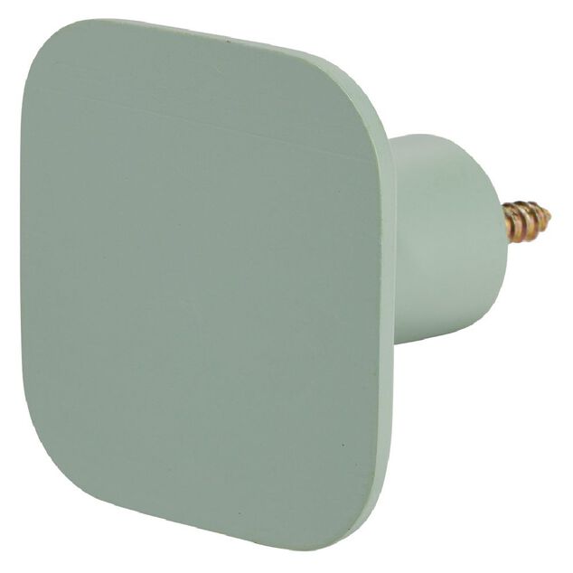 Pat&egrave;re murale carr&eacute;e vert sauge polyr&eacute;sine 7x7cm