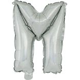 Ballon lettre M en aluminium