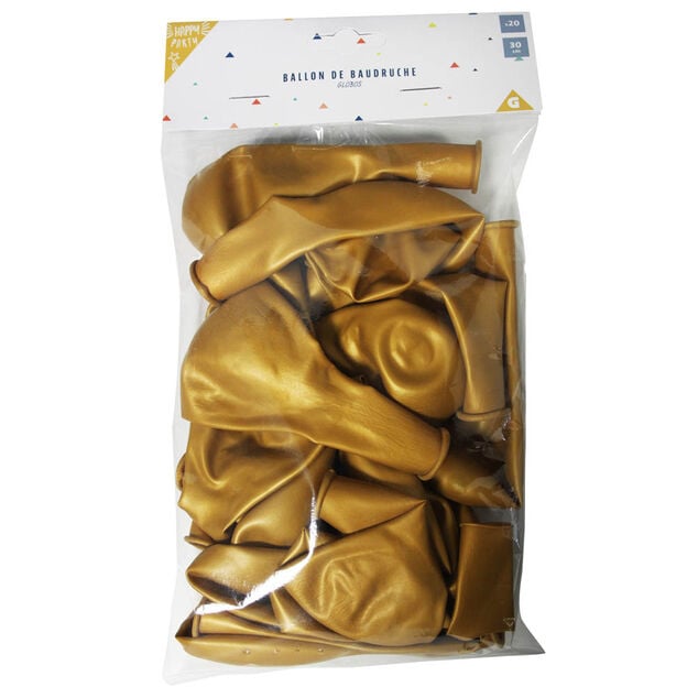 Ballon dor&eacute; en latex x 20