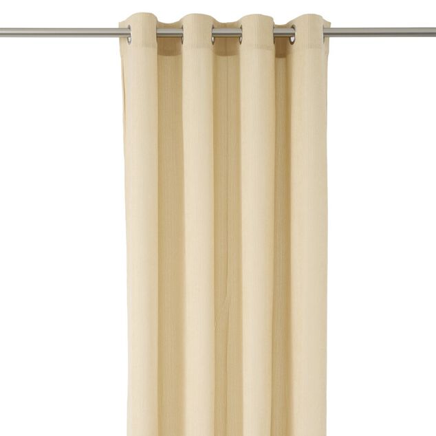 Rideau &agrave; oeillets c&ocirc;tel&eacute; polyester uni 140x240cm (3 mod&egrave;les)