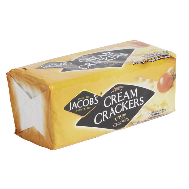 Biscuits sal&eacute;s Cream Crackers Jacob's 200gr