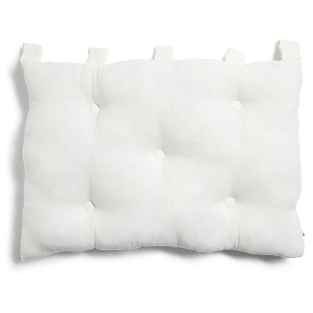 Coussin t&ecirc;te de lit 50x70cm gaze de coton beige