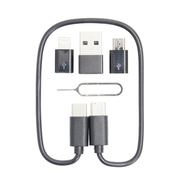 Boîte de rangement multimédia avec 6 accessoires 5,7x8,5cm