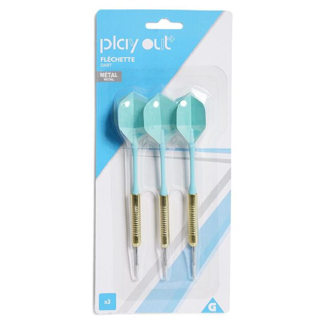 Fl&eacute;chette m&eacute;tal pointe acier x3