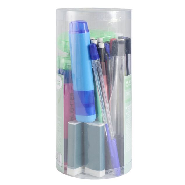 Kit essentiels papeterie 37 pi&egrave;ces
