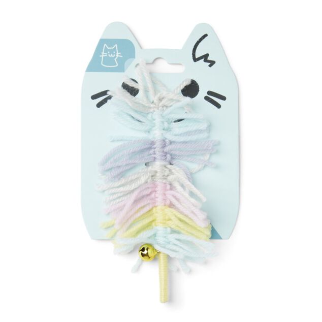Jouet pour chat design plumeau multicolore L.14cm