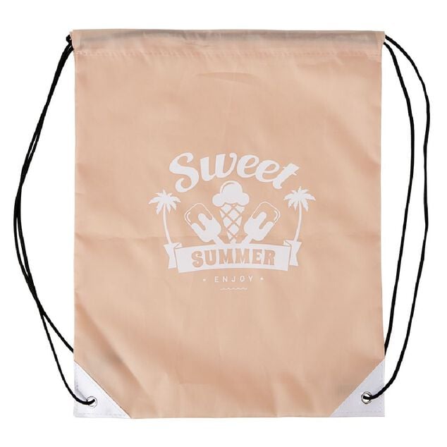 Sac &agrave; dos imprim&eacute; &agrave; cordon de resserrage