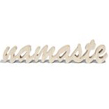 Mot &agrave; poser Namaste en bois L29,5xH11cm