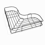 &Eacute;tag&egrave;re d'angle serviteur de douche 23x23cm