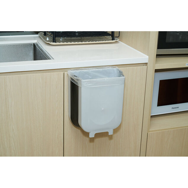 Poubelle de porte amovible et rétractable 9 L