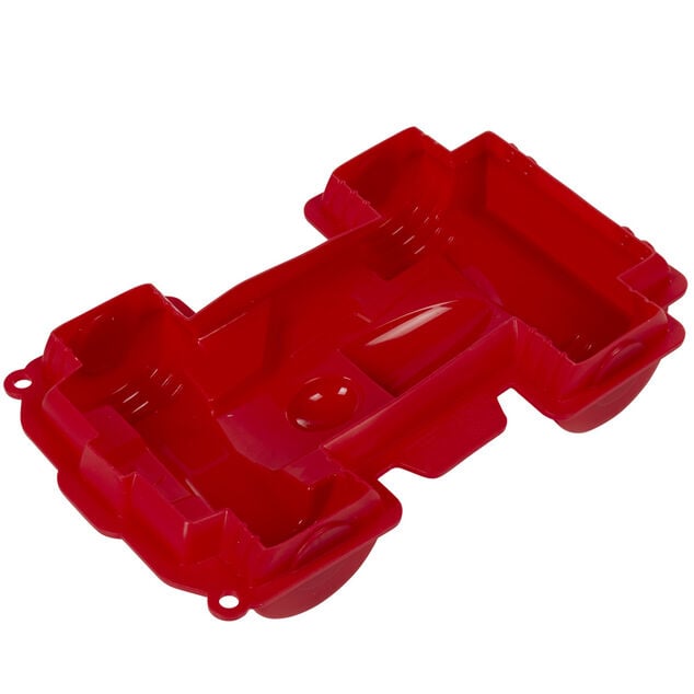 Moule voiture de course 3D silicone rouge