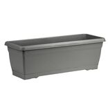 Jardini&egrave;re 10L plastique gris anthracite 52x19,5xH17,5cm
