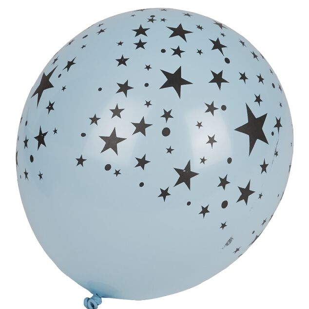 Ballon lumineux LED Illooms motifs &eacute;toiles x5