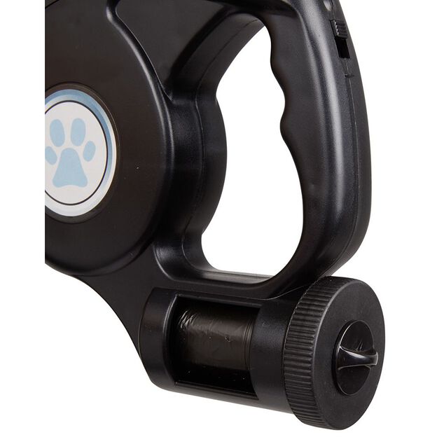 Laisse enrouleur distributeur de sac et lampe LED (2 mod&egrave;les)