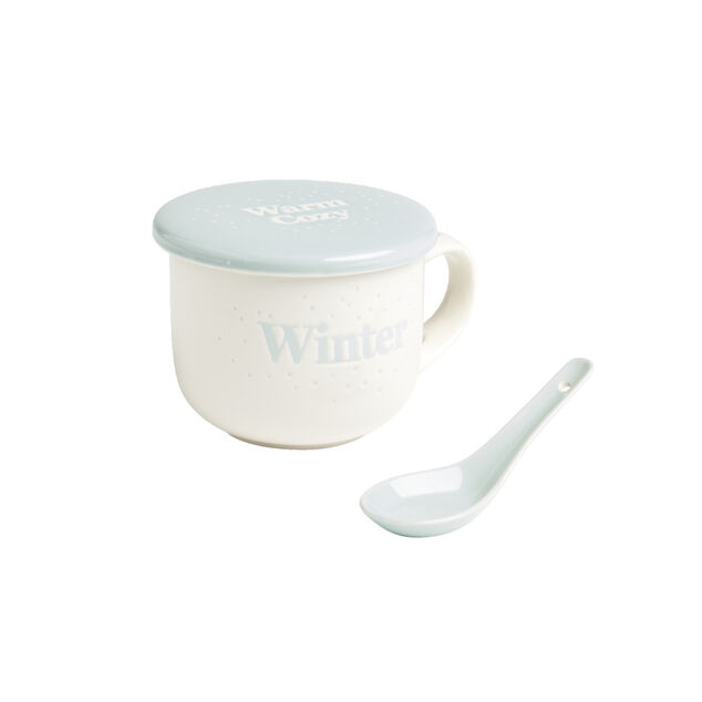 Bol jumbo 62cl avec cuill&egrave;re et couvercle winter
