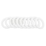 Anneau pour barre de rideau &Oslash;56 mm plastique Blanc x10