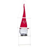 Gnome No&euml;l grimpeur sur &eacute;chelle H48cm