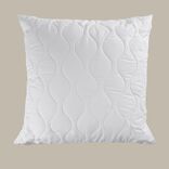 Oreiller carré ferme matelassé blanc 60x60xÉp10cm