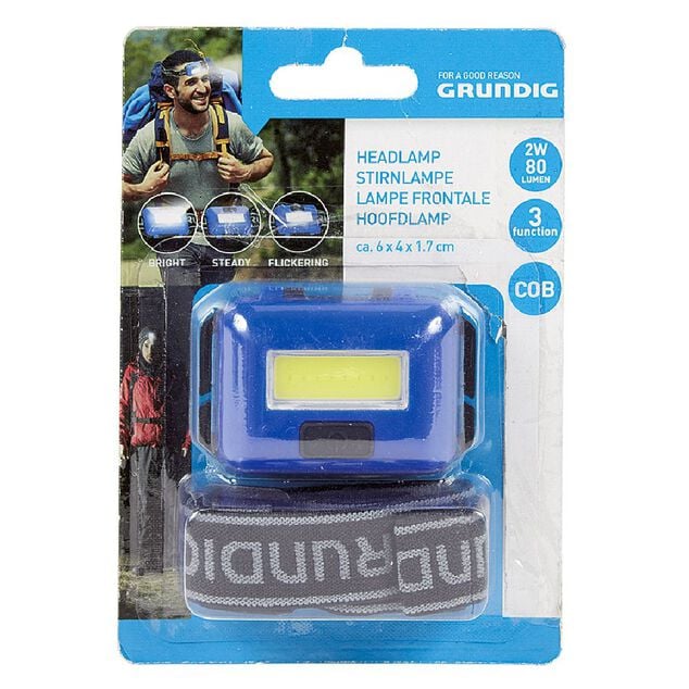 Lampe frontale &agrave; led COB Grundig