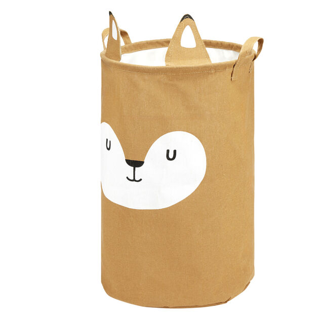 Pani&egrave;re de rangement enfant souple motif renard &Oslash;34xH52cm